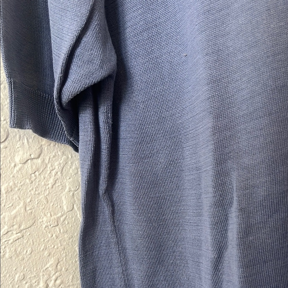 Consensus Light Blue Silk Knit Top - Picture 3 of 4